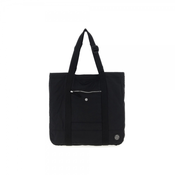 25FW 로고 패치 나일론 메탈 토트백 블랙 K2S15 9200013 S0251 V0029