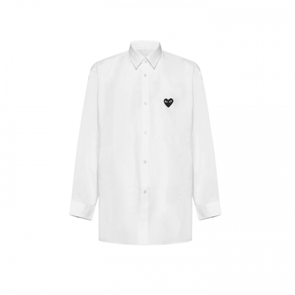 ◆당일◆26SS 블랙 하트 와펜 셔츠 화이트 AX-B004-051-2