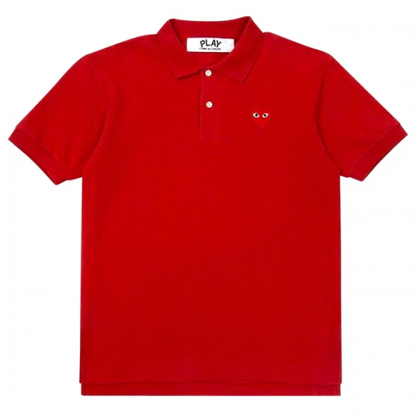 ◆당일◆25SS 레드 와펜 카라 티셔츠 레드 AZ-T006-051-4