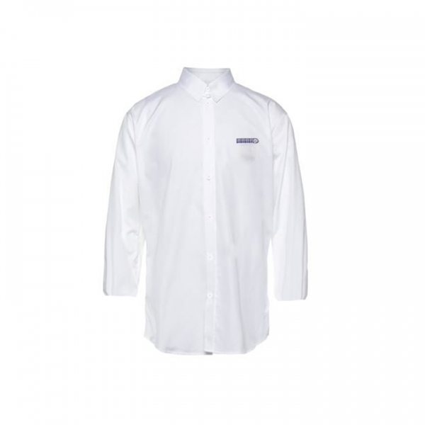 ◆15주년◆디테일 로고 자수 셔츠 화이트 71DL0381