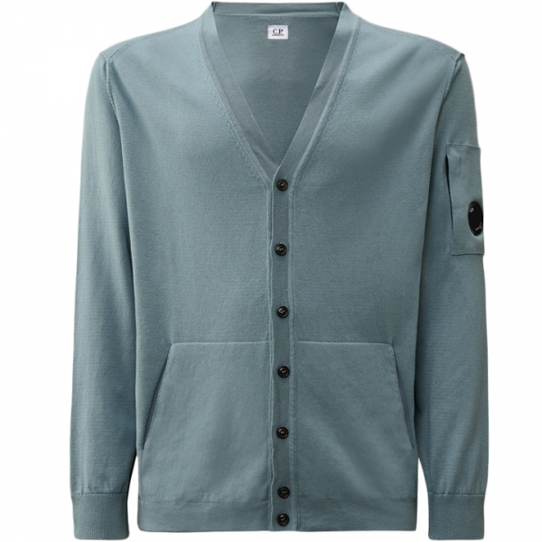◆당일◆25SS 렌즈 와펜 브이넥 가디건 딥블루 18CMKN076A 004037A 872