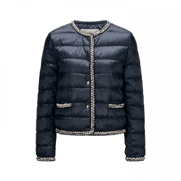 ◆당일◆26SS 끌로에 MTCCHLOE 트위드 라인 경량 패딩 자켓 다크블루 2619481134 008