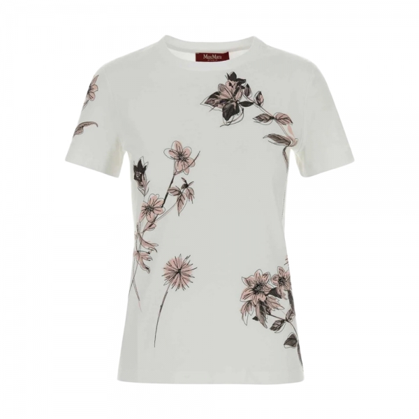 26SS MSTPUGNALE 라인스톤 로고 티셔츠 화이트 2616971011 005