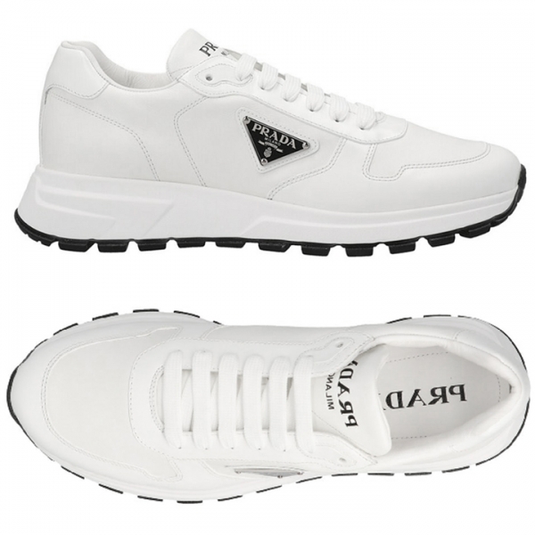 ◆당일◆24FW 삼각로고 스파졸라토 스니커즈 화이트/블랙 2EE369 3LKI F0964