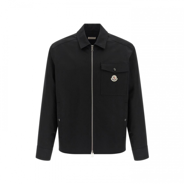 26SS 로고 패치 집업 셔츠 자켓 블랙  2F000 23 57448 999