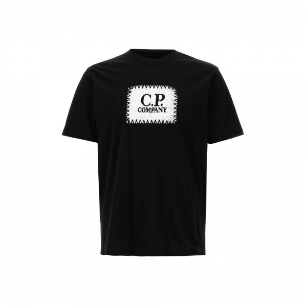 ◆당일◆25FW 로고 라벨 프린팅 티셔츠 블랙 RCCMTS723A 005100W 999