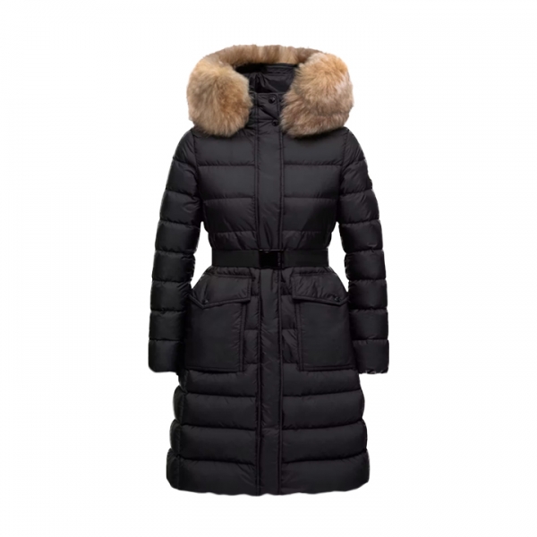 ◆당일◆25FW KHLOESSE 벨티드 후드퍼 롱 패딩자켓 블랙 1C000 13 53A5E 99M