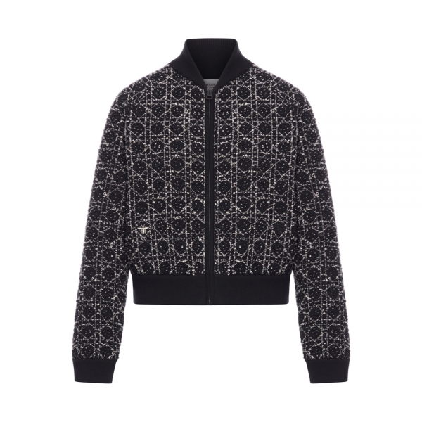 26SS 매크로까나쥬 트위드 봄버 자켓 블랙 614V50A7520 9101