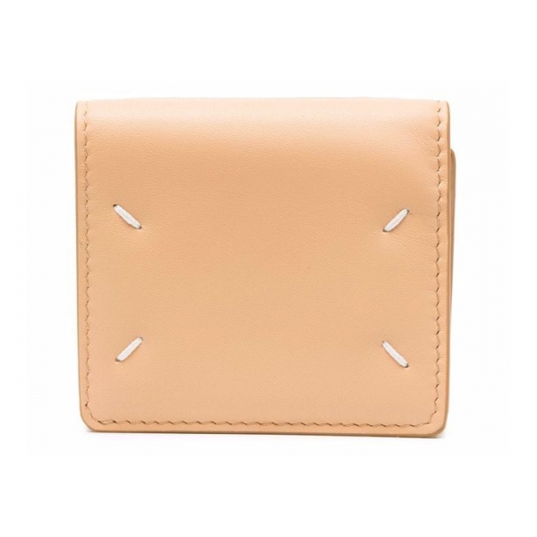◆15주년◆시그니처 스티치 트리폴드 미니 반지갑 애프리콧 S56UI0150 P4303 T2057