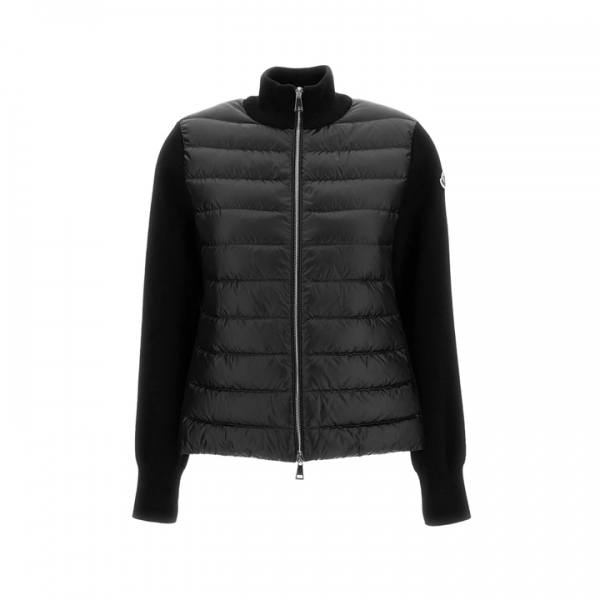 ◆당일◆26SS 로고 패치 믹스 니트 패딩자켓 블랙 9B000 31 M1131 999