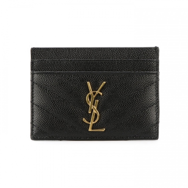 ◆당일◆26SS 금장 모노그램 마틀라세 카드지갑 블랙 423291 BOW01 1000