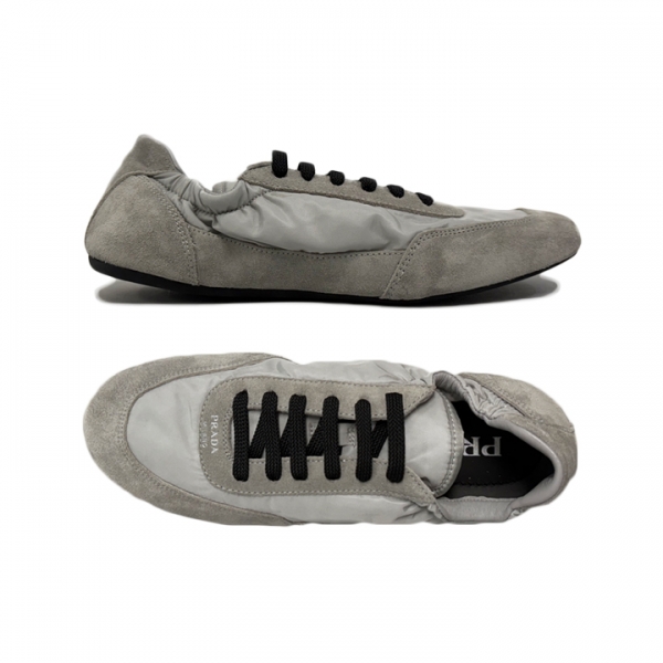 ◆당일◆25FW 컬랩스 나일론 스웨이드 스니커즈 그레이 1E959N D7C F0424