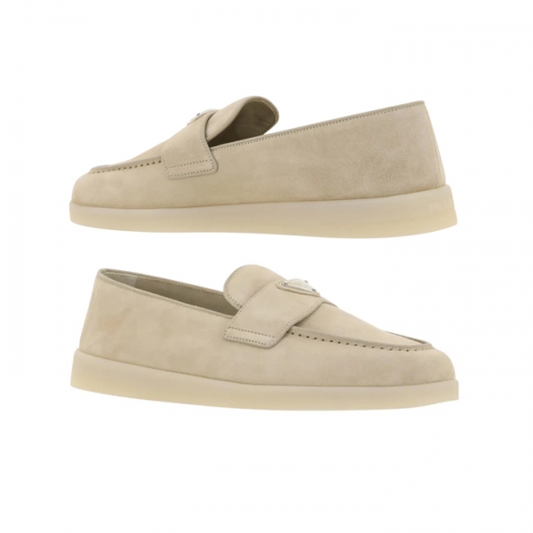 ◆당일◆25FW 삼각로고 스웨이드 로퍼 베이지 2DG124 103 F0F24