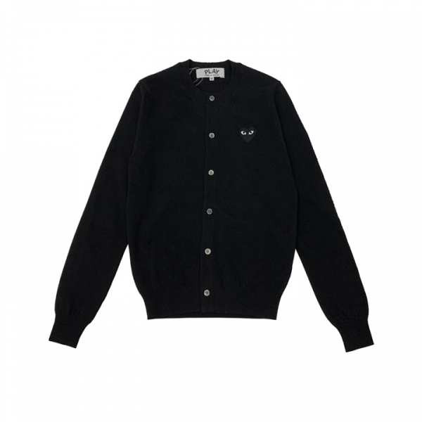 ◆당일◆26SS 블랙 하트 와펜 패치 가디건 블랙 AX-N023-051-1