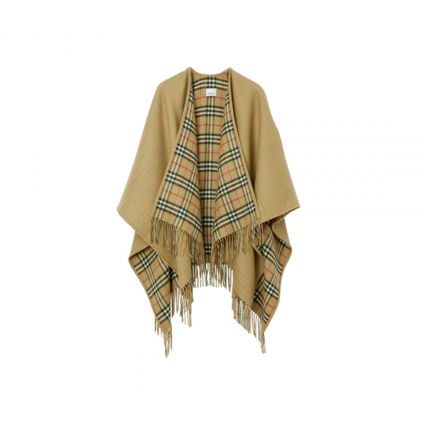 26SS 리버시블 체크 케이프 아카이브 베이지 8071673