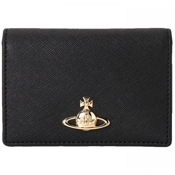 ◆당일◆25FW ORB 로고 사피아노 카드홀더 블랙 5402000PU S0021 N402