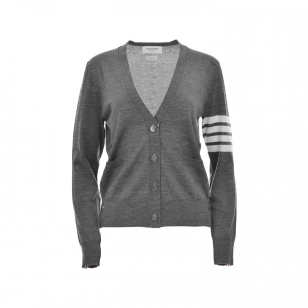 ◆당일◆26SS 사선 브이넥 울 가디건 매드 그레이 FKC334A Y1014 035