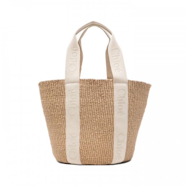 ◆당일◆26SS 로고 스트랩 라지 우디 바스켓백 클라우디 크림 CHC23AS380L18 20S