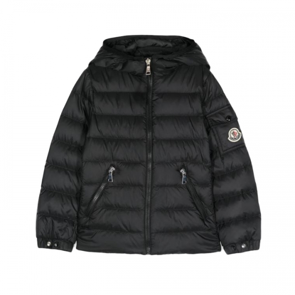 ◆키즈◆키즈 GLES 로고 패치 후드 패딩자켓 블랙 1A000 31 597YF 999