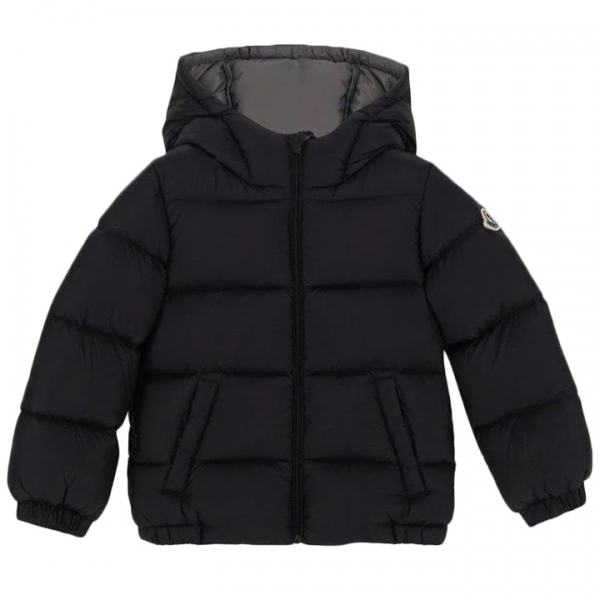 ◆키즈◆23FW 키즈 로고 패치 패딩자켓 블랙 1A000 41 53048 999