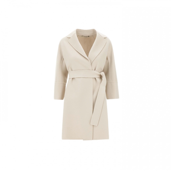 ◆당일◆25FW 아로나 ARONA 벨티드 울 코트 에쿠르 2529016071 016