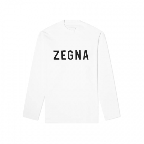 ◆15주년◆피어오브갓 X 제냐 로고 티셔츠 화이트 FZTS01 FZJ802 N01