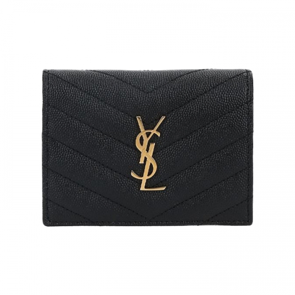 ◆당일◆26SS 금장 모노그램 플랩 코인 반지갑 블랙 668290 BOWA1 1000