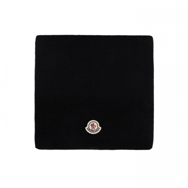 ◆당일◆25FW 로고 패치 울 머플러 블랙 3C000 18 A9342 999