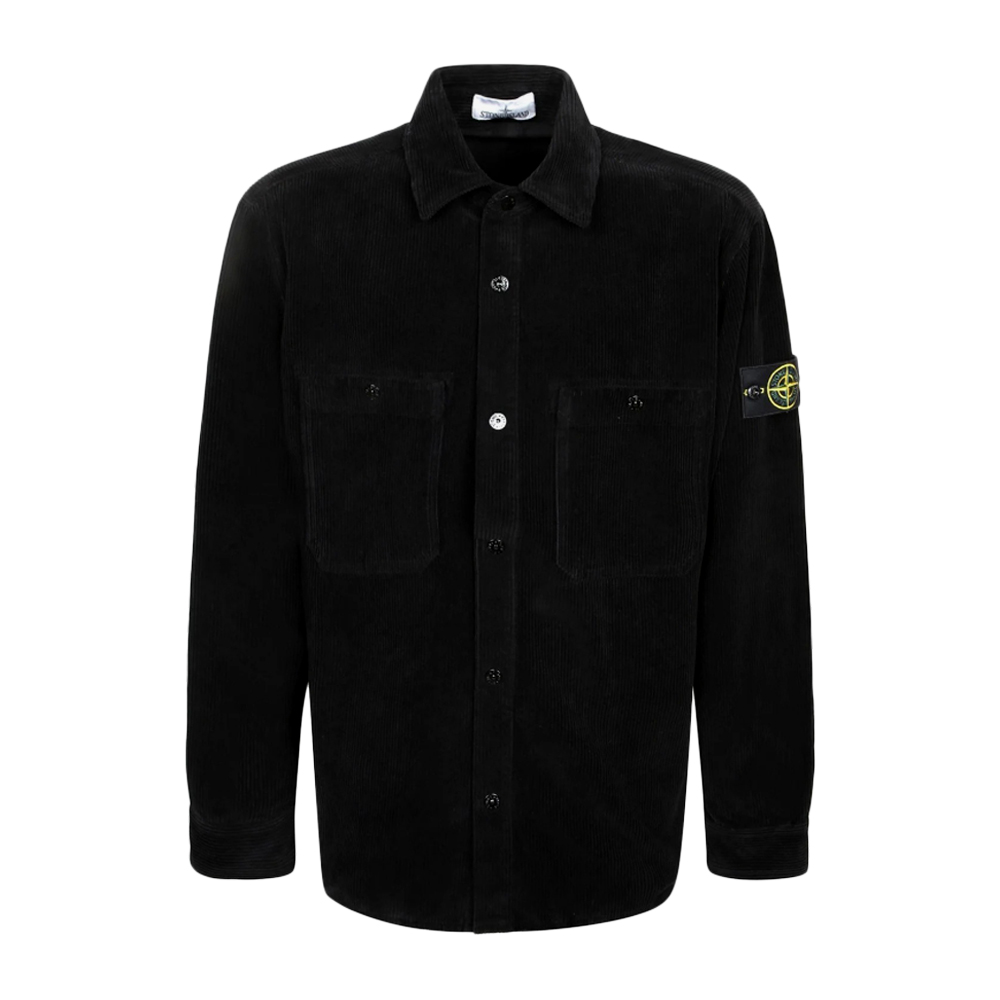 ◆당일◆25FW 와펜 패치 오가닉 코튼 코듀로이 워크셔츠 블랙 K2S15 1200012 S0212 V0029