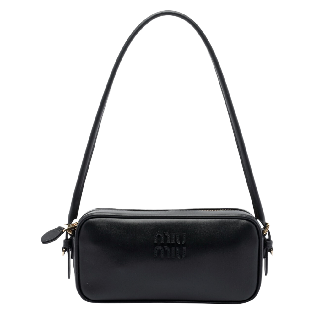 ◆당일◆25FW 로고 레더 파우치 숄더백 블랙 5NE024 AF8W F0002