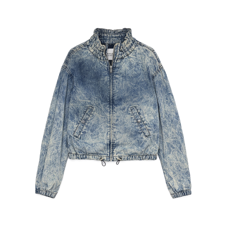 ◆당일◆26SS 플룸 PLUME 샹브레 크롭 자켓 블루 VE0372FD D1H04E 30BU