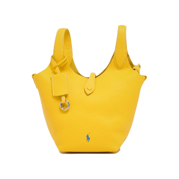 ◆당일◆26SS 포니 로고 플레이 레더 토트/크로스백 옐로우 428944657 005