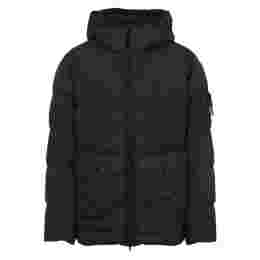 ◆당일◆25FW 가먼트다이 크링클 랩스 후드 패딩자켓 블랙 K2S15 4100011 S0A23 V0029