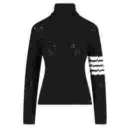 ◆당일◆25FW 사선 완장 터틀넥 니트 네이비 FKA382A Y1024 415