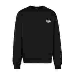 ◆당일◆25FW 루 마담 스탠다드핏 기모 맨투맨 블랙 COHBV M27913 TZC