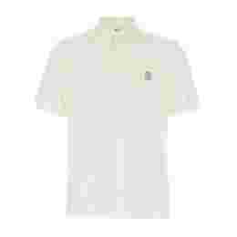 ◆당일◆25FW 로고 자수 폴로 티셔츠 화이트 ME8548770 CBH20