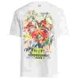 ◆당일◆25SS 화이트 야자수 그래픽 백로고 티셔츠 화이트 W251TS04 716W