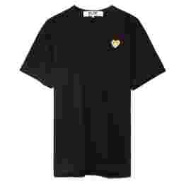 ◆당일◆25SS 골드 하트 와펜 패치 티셔츠 블랙 AX-T216-051-1