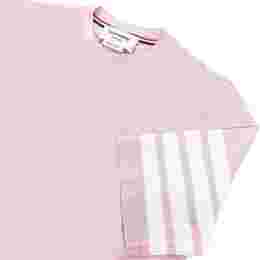 ◆당일◆25SS 사선 완장 숏 슬리프 티셔츠 라이트핑크 FJS102G 07862 680
