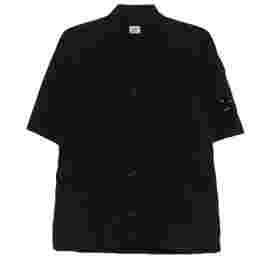◆당일◆25SS 렌즈 와펜 크롬 숏슬리브 셔츠 자켓 블랙 18CMOS035A 005904G 999