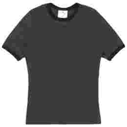 ◆당일◆25SS 로고 자수 콘트라스트 티셔츠 데님블랙 125JTS017JS0203 B155