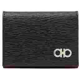 ◆당일◆25FW 은장 더블 간치니 바이폴드 카드지갑 블랙 66-A062 0685948