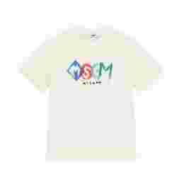 ◆키즈◆25FW 여성 크레용 로고 티셔츠 아이보리 F5MSJBTH249 013