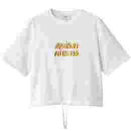 ◆당일◆25SS 버블 로고 드로스트링 티셔츠 화이트 OW00120KJ0119 P100