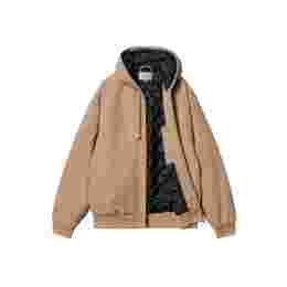 ◆당일◆24FW 로고 패치 후드 자켓 베이지 I027360 2FS3K