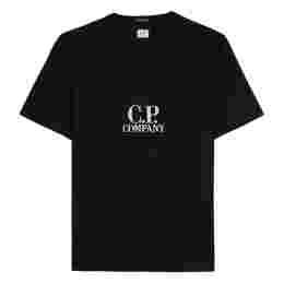 ◆당일◆25SS 로고 자수 티셔츠 블랙 18CMTS106A 110301W 999