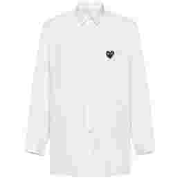 ◆당일◆25FW 블랙 하트 와펜 셔츠 화이트 AX-B004-051-2