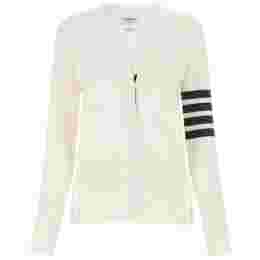 ◆당일◆25FW 4바 밀라노 클래식 브이넥 울 가디건 화이트 FKC207A 00014 100