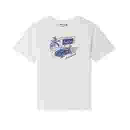 ◆키즈◆키즈 카 프린트 티셔츠 화이트 S05BTSK00018 102