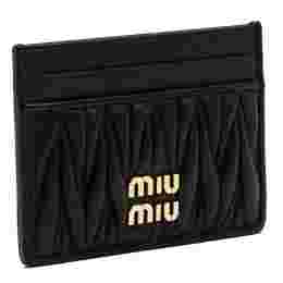 ◆당일◆25FW 마틀라세 금장 로고 카드지갑 블랙 5MC076 AFPP F0002